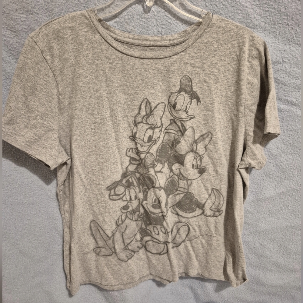 Gray Disney Character Tee